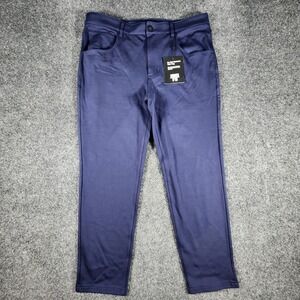 NWT Under 510 Performance Pants Mens 33x26 Navy Blue Slim Stretch Trousers